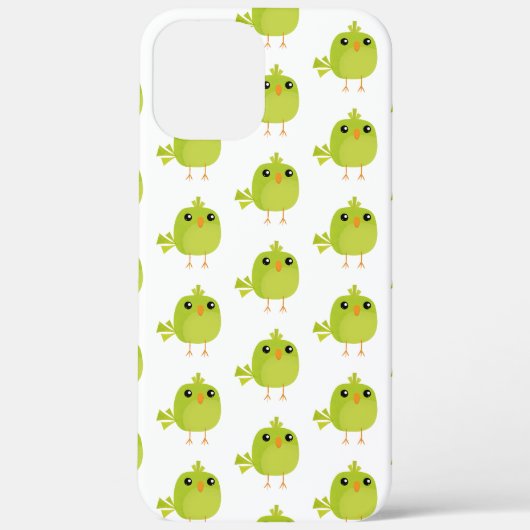 Coques Case-Mate iPhone Dessin animé d'oiseau vert   (Verso)