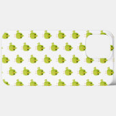 Coques Case-Mate iPhone Dessin animé d'oiseau vert (Verso (horizontal))