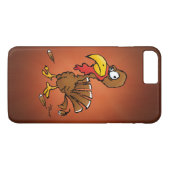 Coques Case-Mate iPhone Dessin animé drôle de dinde Derp (Dos (Horizontal))
