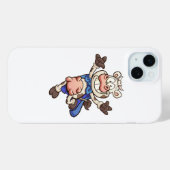Coques Case-Mate iPhone dessin animé super vache sauter (Verso (horizontal))