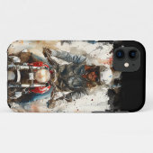 Coques Case-Mate iPhone Dessin aquarelle MotoBikers (Dos (Horizontal))