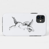 Coques Case-Mate iPhone dessin au trait d'ange chérubin (Dos (Horizontal))