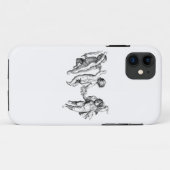Coques Case-Mate iPhone dessin au trait d'anges chérubins (Dos (Horizontal))