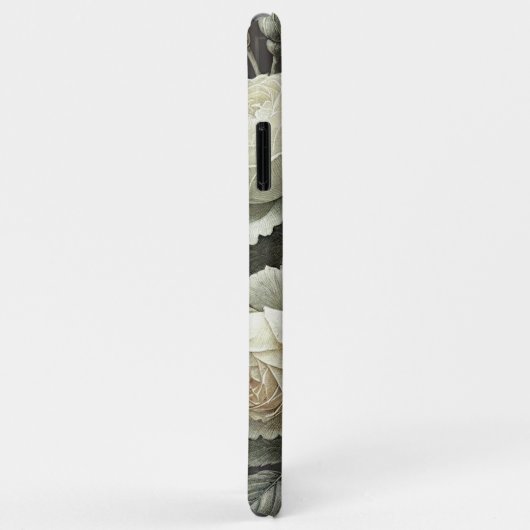 Coques Case-Mate iPhone Dessin botanique classique chic Rose (Dos/Droite)
