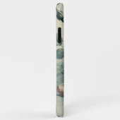 Coques Case-Mate iPhone Dessin botanique classique chic Rose (Dos/Droite)