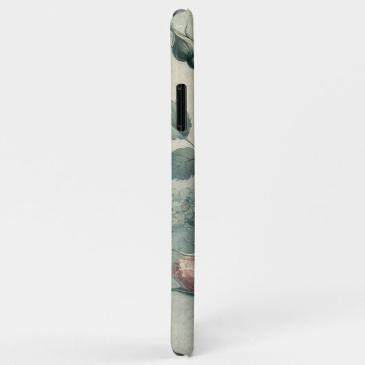 Coques Case-Mate iPhone Dessin botanique classique chic Rose (Dos/Droite)