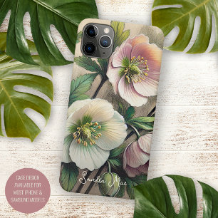 Case-Mate iPhone Case Dessin botanique personnalisé d'Helleborus