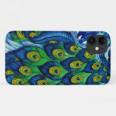 Coques Case-Mate iPhone Dessin classique de paon (Dos (Horizontal))