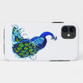 Coques Case-Mate iPhone Dessin classique de paon (Dos (Horizontal))