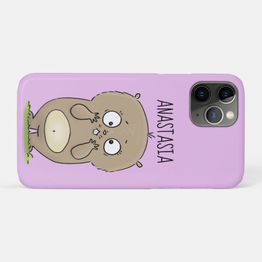 Coques Case-Mate iPhone Dessin d'adorable hamster (Dos (Horizontal))