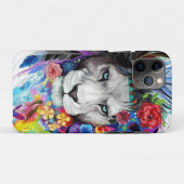 Coques Case-Mate iPhone Dessin d'art tableau représentant le lion (Dos (Horizontal))