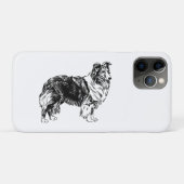 Coques Case-Mate iPhone Dessin de Berger des Shetland (Dos (Horizontal))