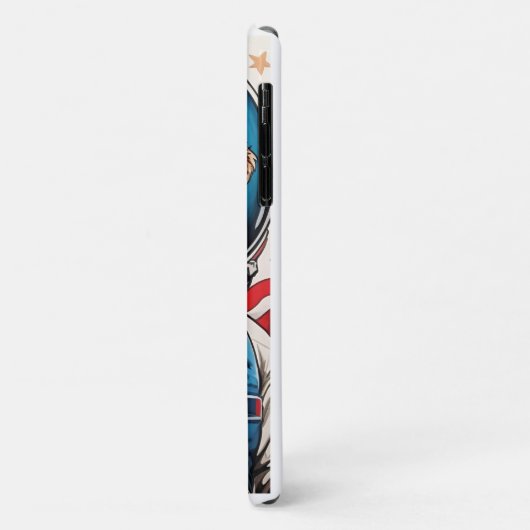 Coques Case-Mate iPhone Dessin de chien traditionnel américain (Dos/Gauche)