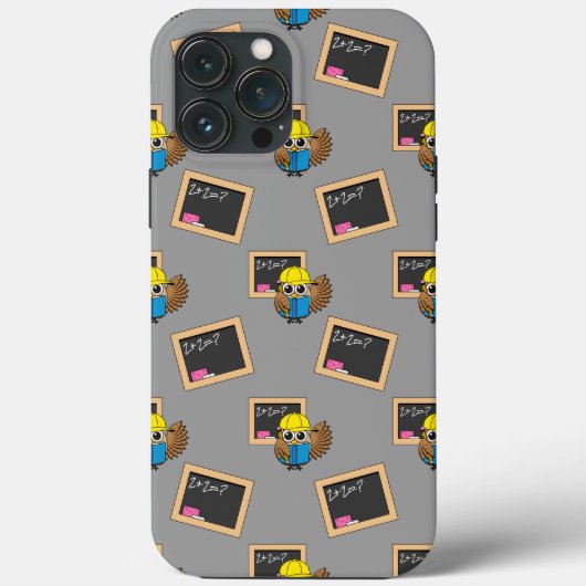 Coques Case-Mate iPhone Dessin de chouette écolière (Verso)