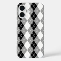 Dessin de diamant Argyle gris noir blanc