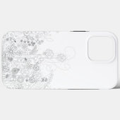 Coques Case-Mate iPhone Dessin de flux de crayons (Verso (horizontal))