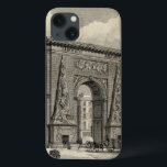 iPhone 13 Case Dessin de monument de Porte Saint-Denis<br><div class="desc">Un grand dessin de Porte Saint-Denis, un monument français situé dans la ville de Paris. Construit en 1672 pour remplacer une porte dans le mur de ville ce dessin dépeint la voûte triomphale en ses débuts. Ceci ferait un grand cadeau pour quelqu'un qui aime voyager ou apprécie la culture française....</div>