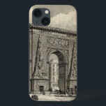 iPhone 13 Case Dessin de monument de Porte Saint-Denis<br><div class="desc">Un grand dessin de Porte Saint-Denis, un monument français situé dans la ville de Paris. Construit en 1672 pour remplacer une porte dans le mur de ville ce dessin dépeint la voûte triomphale en ses débuts. Ceci ferait un grand cadeau pour quelqu'un qui aime voyager ou apprécie la culture française....</div>