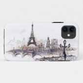 Coques Case-Mate iPhone Dessin de Paris (Dos (Horizontal))