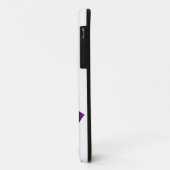 Coques Case-Mate iPhone Dessin de ruban violet (Dos/Gauche)