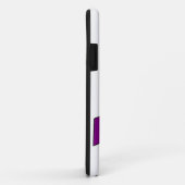 Coques Case-Mate iPhone Dessin de ruban violet (Dos/Droite)