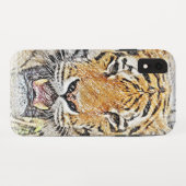 Coques Case-Mate iPhone Dessin de Wild Tiger (Dos (Horizontal))