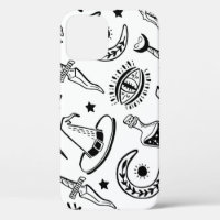 Dessin d'encre magique Motif sans couture