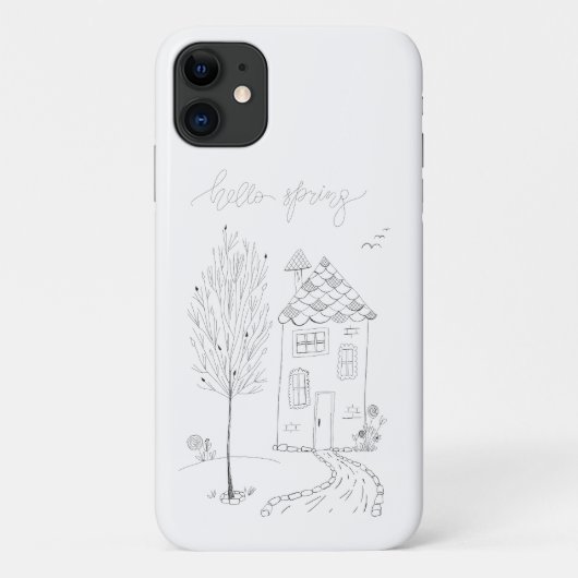 Coques Case-Mate iPhone Dessin d'encre source Hello (Dos)
