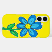 Coques Case-Mate iPhone Dessin d'illustration de fleur rétro (Verso (horizontal))