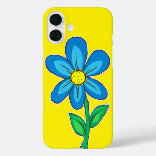 Coques iPhone 16 Plus Dessin d'illustration de fleur rétro mignon