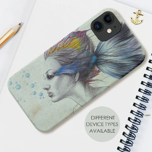 Etui iPhone Case-Mate Dessin d'Imaginaire surréaliste de femme de poisso