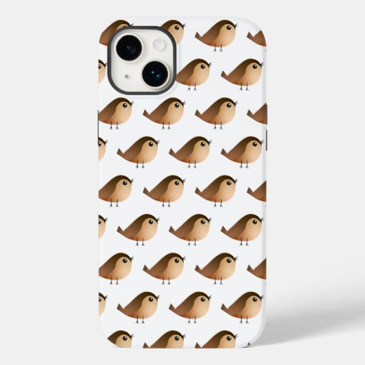 Coques Case-Mate iPhone Dessin d'Oiseau de Bruant (Verso)