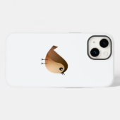 Coques Case-Mate iPhone Dessin d'Oiseau de Bruant (Verso (horizontal))