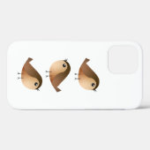 Coques Case-Mate iPhone Dessin d'Oiseau de Bruant (Verso (horizontal))