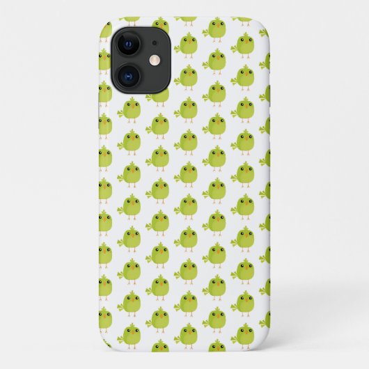 Coques Case-Mate iPhone Dessin d'oiseau vert (Dos)