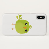 Coques Case-Mate iPhone Dessin d'oiseau vert (Dos (Horizontal))