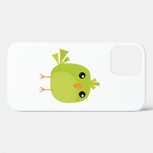 Coques Case-Mate iPhone Dessin d'oiseau vert (Verso (horizontal))