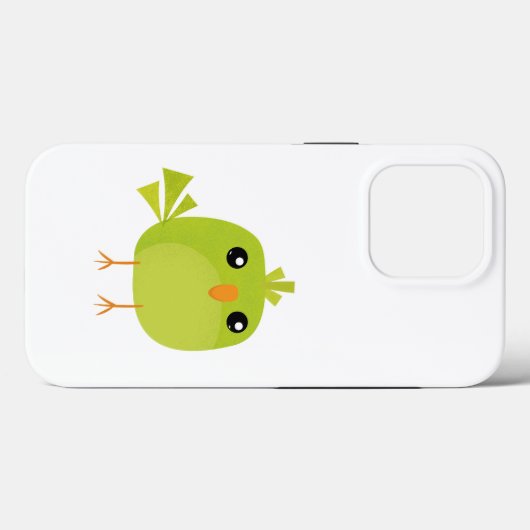 Coques Case-Mate iPhone Dessin d'oiseau vert (Verso (horizontal))