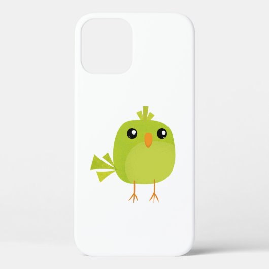 Coques Case-Mate iPhone Dessin d'oiseau vert (Verso)