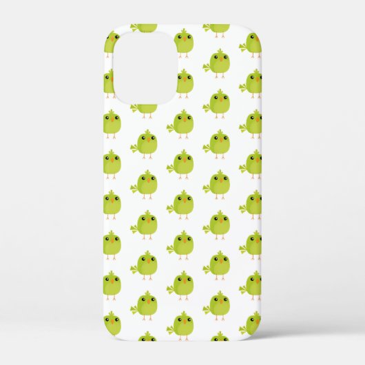 Coques Case-Mate iPhone Dessin d'oiseau vert (Verso)