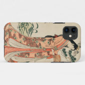 Coques Case-Mate iPhone Dessin en bois ancien d'une femme japonaise (Dos (Horizontal))