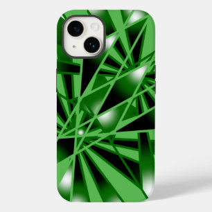 Coque Pour iPhone 14 Dessin en perspective de fond couleur dégradé vert
