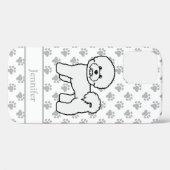 Coques Case-Mate iPhone Dessin et nom de chien de dessin animé mignon Bich (Verso (horizontal))
