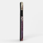 Coques Case-Mate iPhone Dessin floral abstrait marron 1 (Dos/Droite)