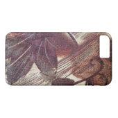Coques Case-Mate iPhone Dessin floral marron abstrait 1 (Dos (Horizontal))
