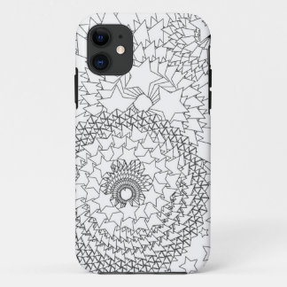 Coque iPhone 11 Dessin géométrique de coloration adulte