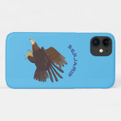 Coques Case-Mate iPhone dessin humoristique d'aigle royal (Dos (Horizontal))