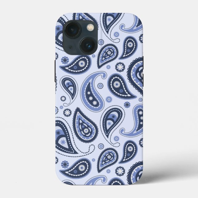 Coques Case-Mate iPhone Dessin imprimé paisley floral complexe (Verso)