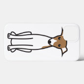 Coques Case-Mate iPhone Dessin italien Greyhound Dog (Verso (horizontal))