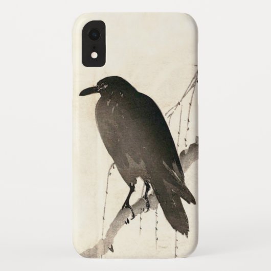 Coques Case-Mate iPhone Dessin japonais d'un corbeau (Dos)